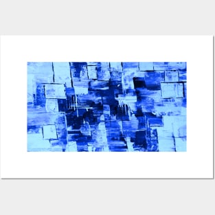 Blue pattern Abstract digitally enhanced artwork 2 Posters and Art